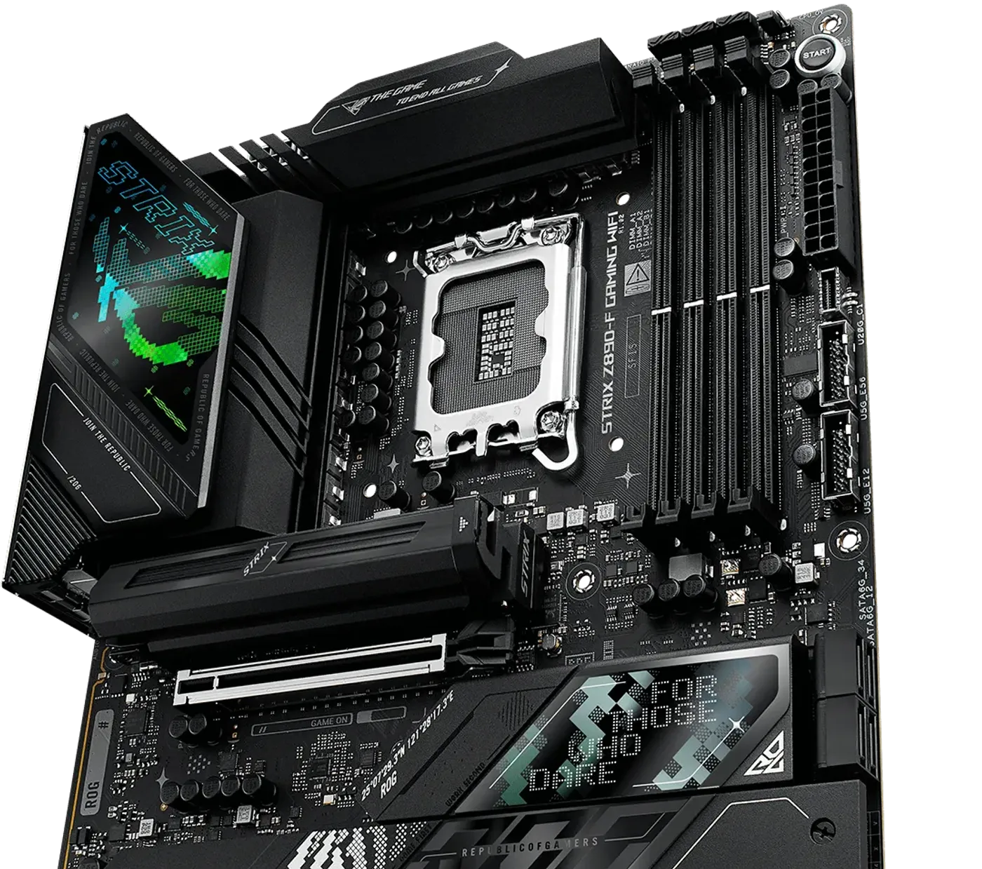 The ROG Strix Z890-F features 16+2+2 power stages rated for 110 amps.