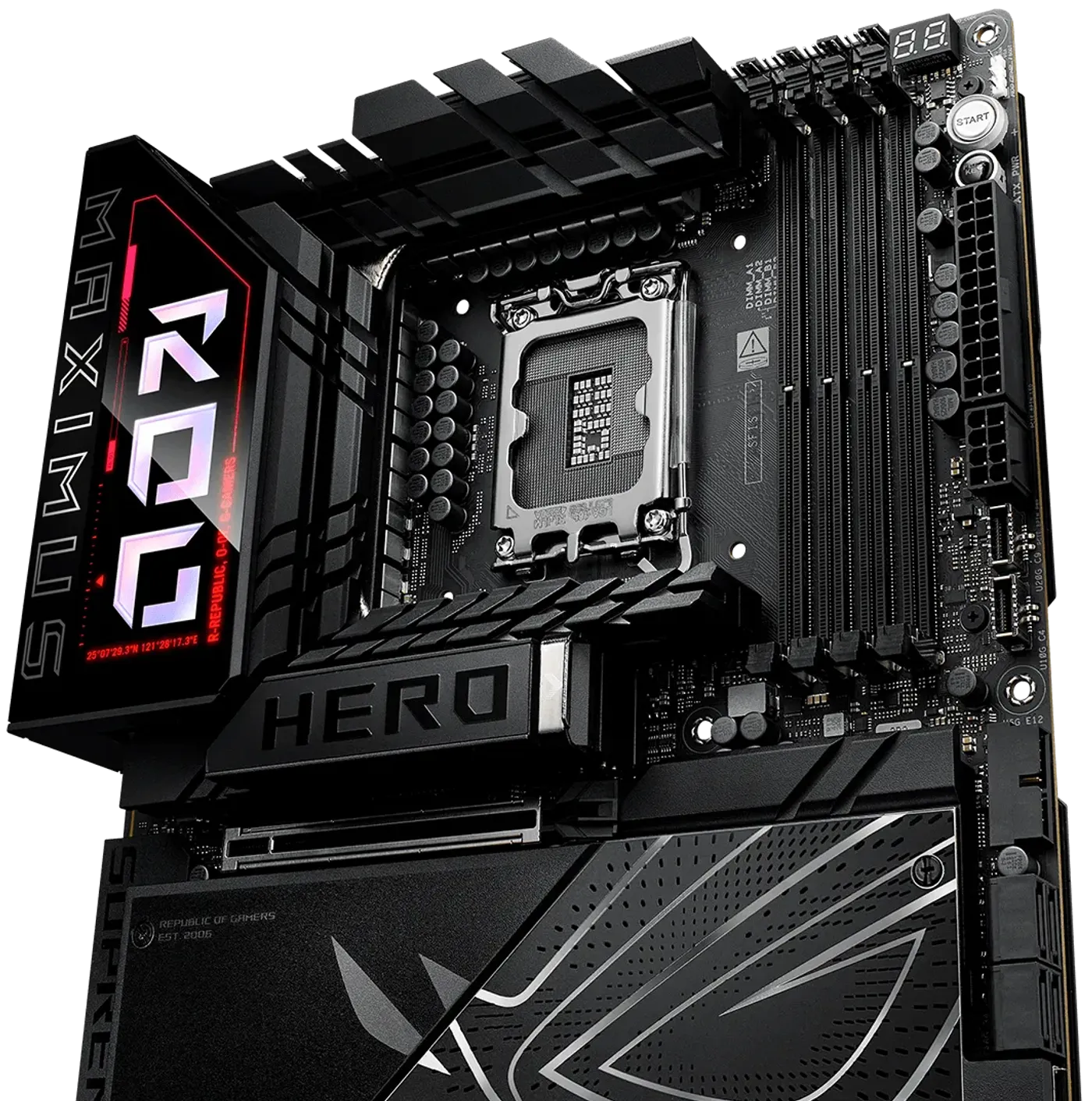 The ROG Maximus Z890 Hero features 22+1+2+2 power stages