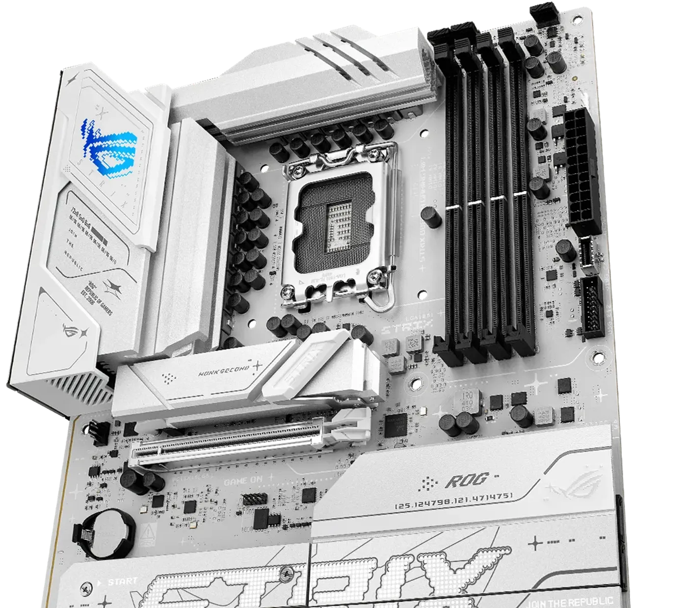 The ROG Strix  B860-A features 16+2+2 power stages rated for 110 amps.