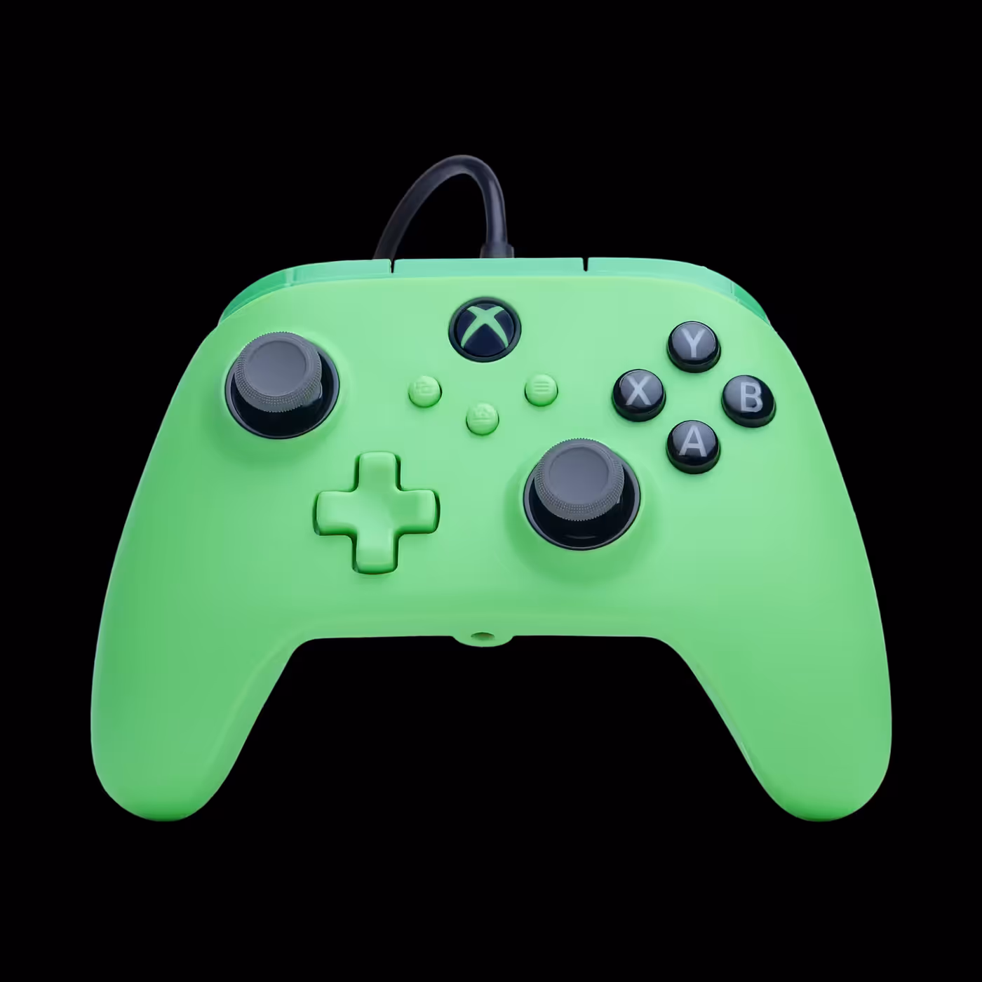 Green Meadow PowerA Advantage Plus controller from the front
