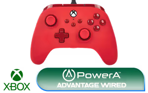 powera-advantage-wired-xbox-controller-red-dual-rumble-10ft-usb-c - Image 1