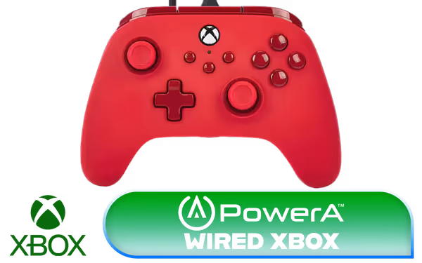 PowerA Wired Xbox Controller - Red | Xbox & PC Licensed - image 1 PowerA Wired Xbox Controller - Red | Xbox & PC Licensed - image 1