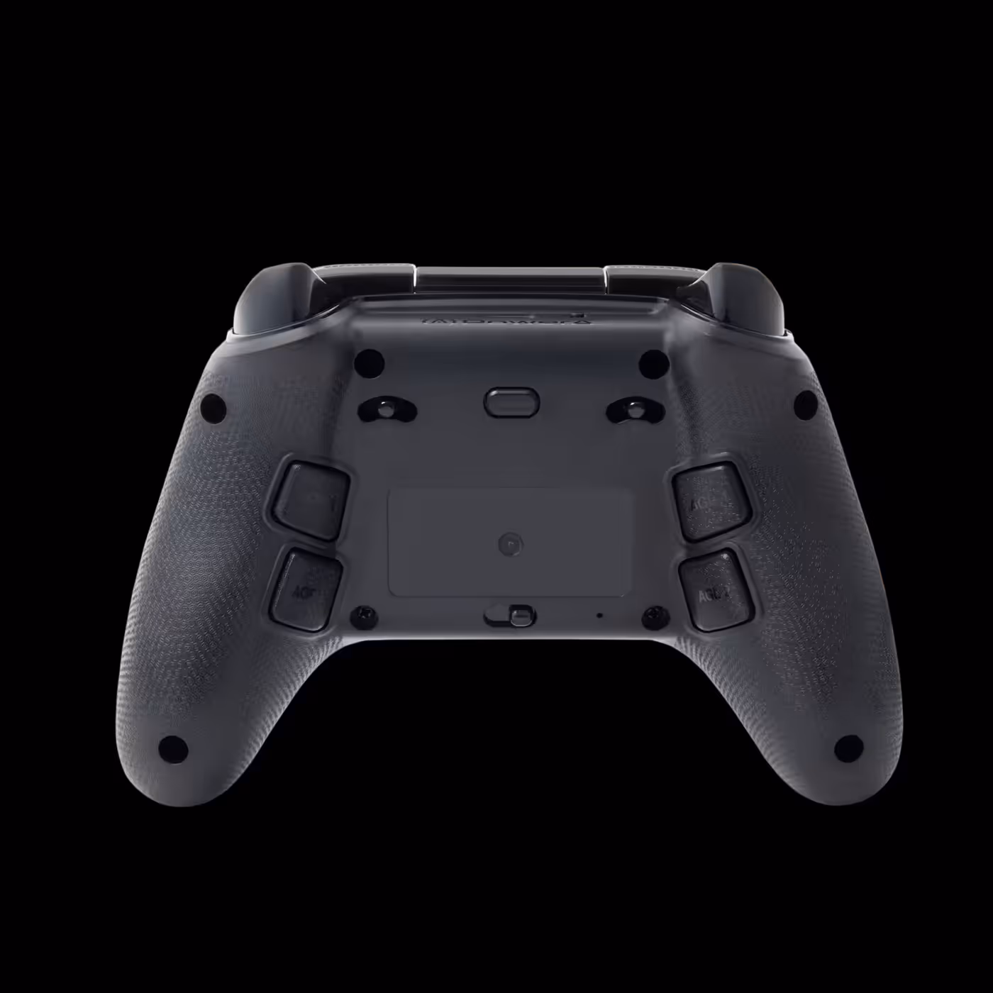 Back of the PowerA OPS v1 showing its back buttons and mode switch
