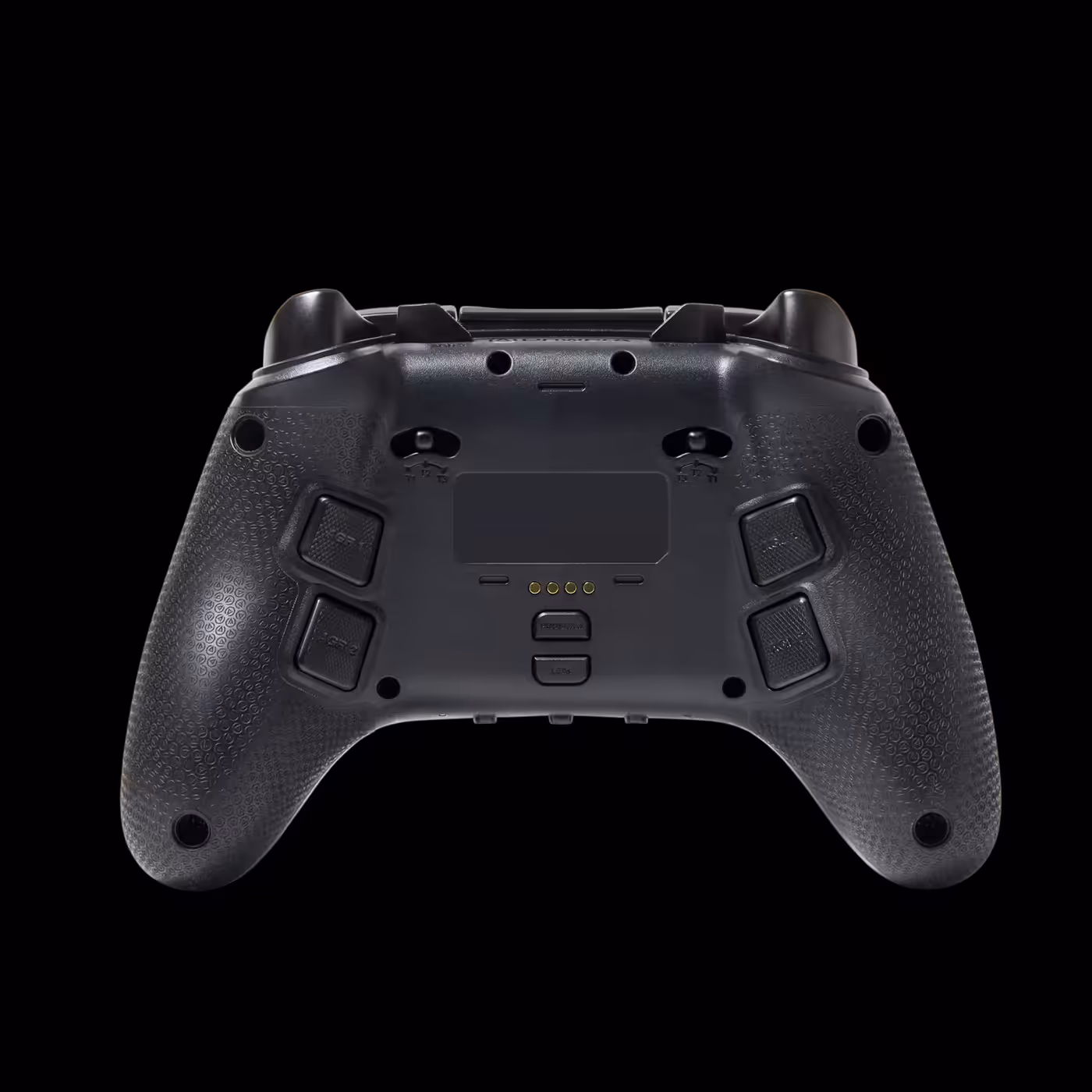 Back of the PowerA OPS v3 Pro showing four metal-plated back buttons