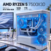 Ryzen 5 7500X3D + RTX 5060 White Gaming PC - image 2