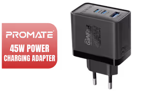 Promate 45W Power Delivery Charging Adapter Black - Image 1