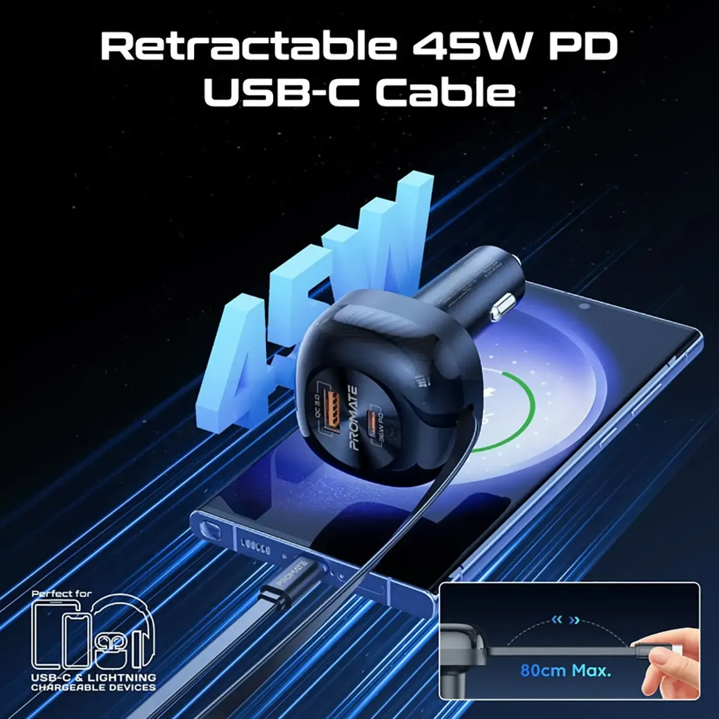 USB-A Quick Charge port on the PowerDrive-RC65