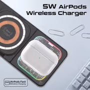 Promate AuraSlate-Trio 15W MagSafe 3-in-1 Wireless Charger - image 4