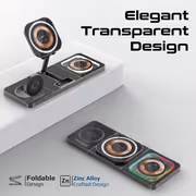 Promate AuraSlate-Trio 15W MagSafe 3-in-1 Wireless Charger - image 7