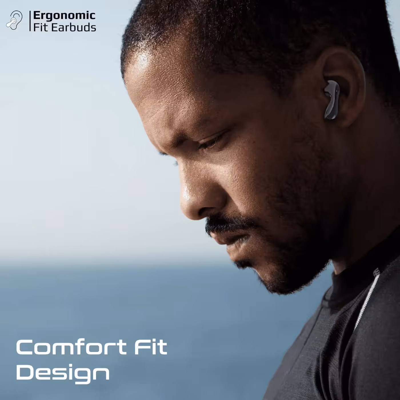 The Promate Baton earbuds being paired with a device