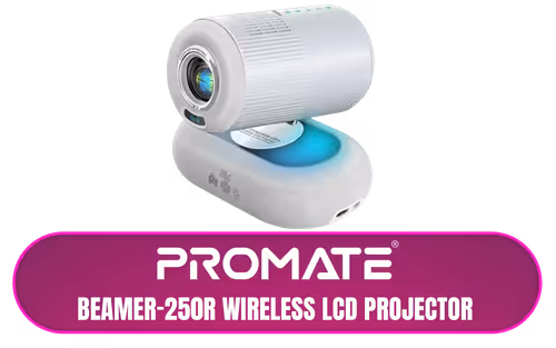 Promate Beamer 250R Wireless LCD Projector - Image 1