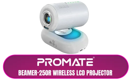 Promate Beamer 250R Wireless LCD Projector - Image 1