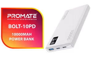 promate-bolt-10pd-10000mah-usb-c-20w promate-bolt-10pd-10000mah-usb-c-20w - Image 1