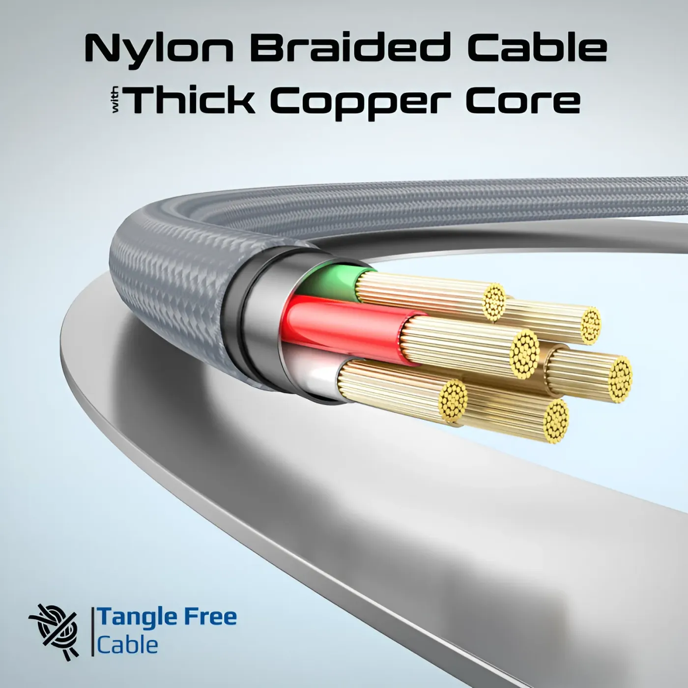 Reversible USB-C connectors on each end of the Springy cable