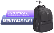 Promate COMPACT-TR 2-in-1 Trolley Bag & Backpack for 15.6" - image 1