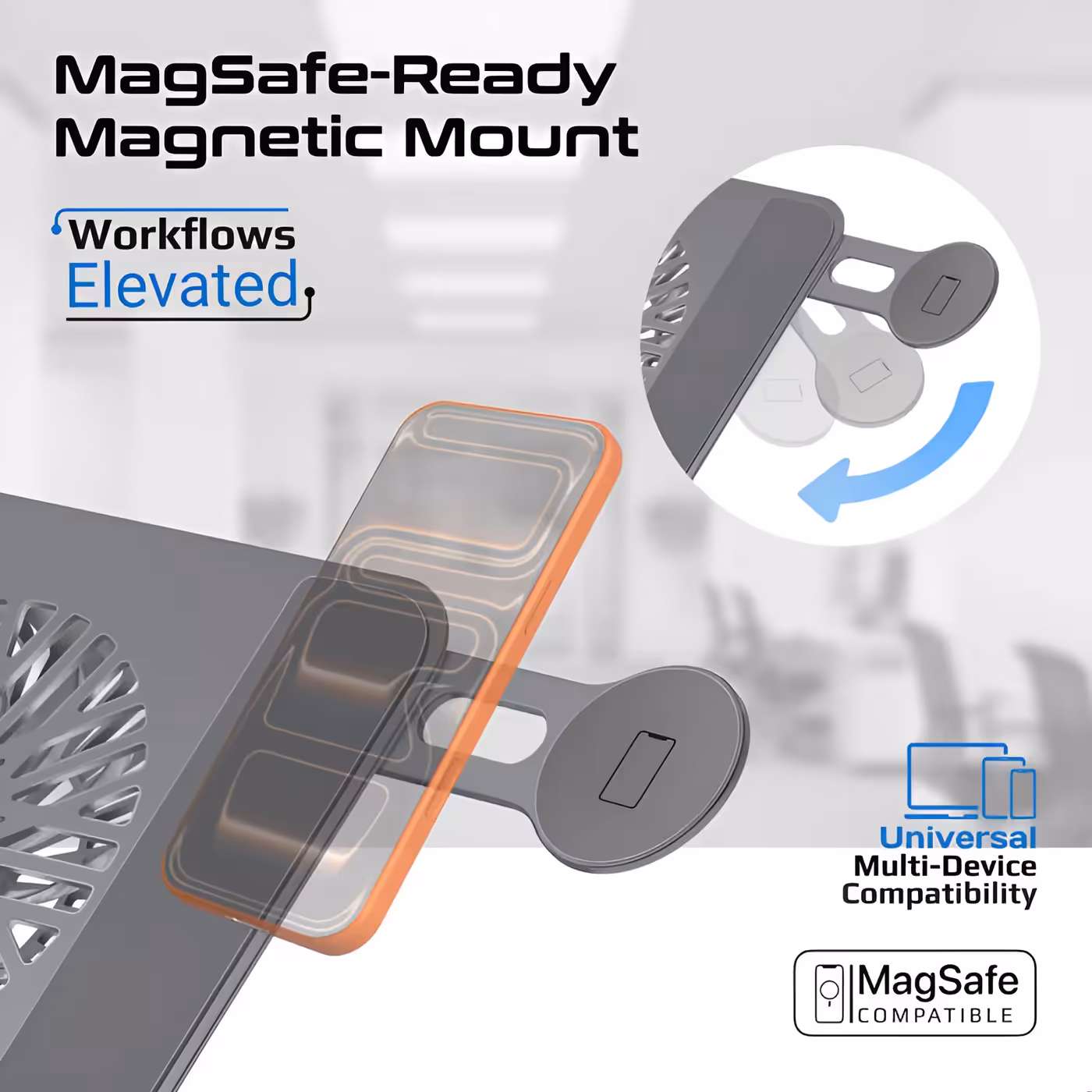 PROMATE DESKMATE-8 laptop stand providing sturdy device support