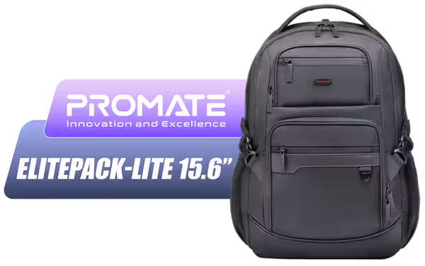 Promate ELITEPACK-LITE 15.6" Lightweight Laptop Backpack - image 1 Promate ELITEPACK-LITE 15.6" Lightweight Laptop Backpack - image 1