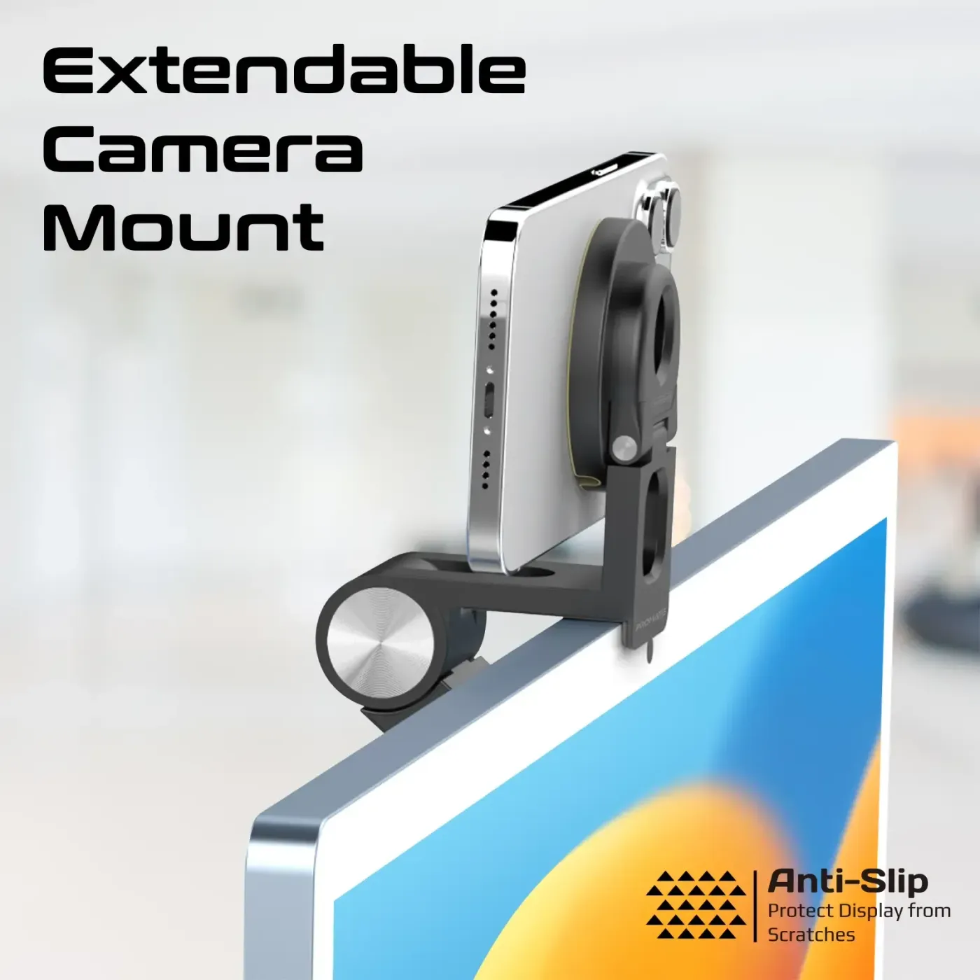 Promate VersaMount folded flat into its compact travel shape