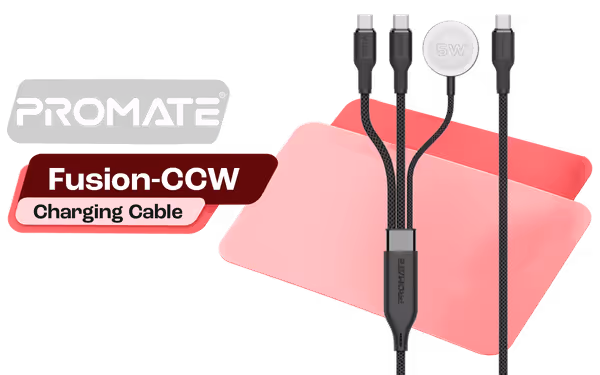 Promate PowerLink-3C 140W USB-C Cable — 1.4m Fast Charge - image 1 Promate PowerLink-3C 140W USB-C Cable — 1.4m Fast Charge - image 1