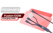 Promate Fusion-CCW 100W Multi-Device Charging Cable - Blue - image 1
