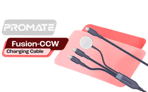 Promate Fusion-CCW 100W Multi-Device Charging Cable - Blue - image 1