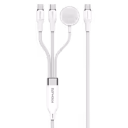 Promate Fusion-CCW 100W Multi-Device Charging Cable - White - image 2