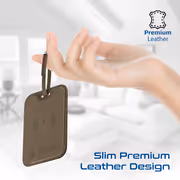 Promate HushTag Luggage Tag Brown — Find My + Speaker - image 6