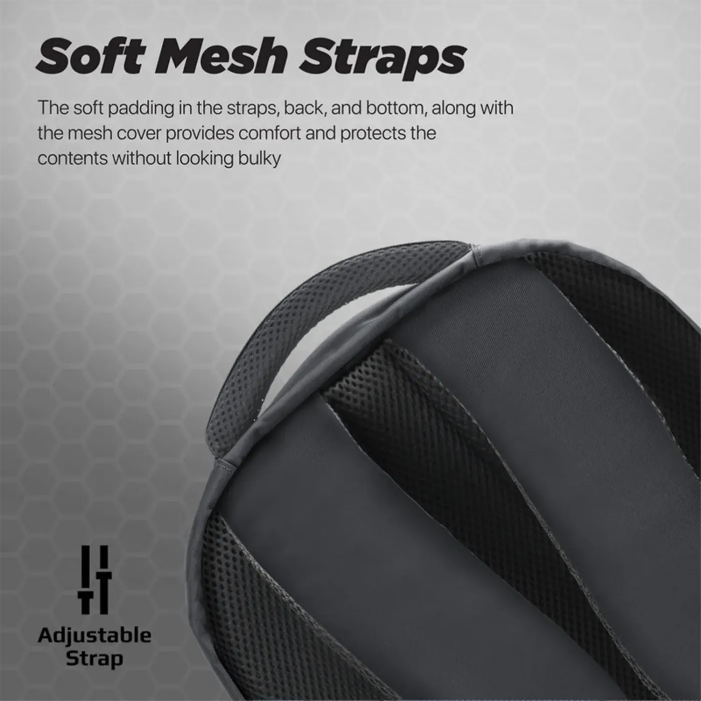 Interior of the Promate Limber-BP backpack showing its laptop, tablet and internal compartments