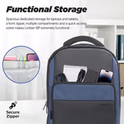 Promate Limber-BP Backpack for 15.6" Laptops - Large Capacity - image 5