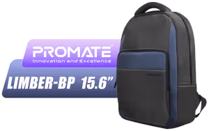 Promate Limber-BP Backpack for 15.6" Laptops - Large Capacity - image 1