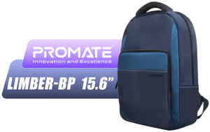 Promate Limber BP Large Capacity Backpack Blue - Image 1