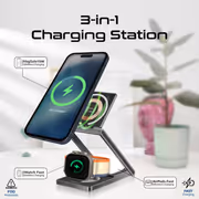 Promate LucidFold-Trio 3-in-1 Wireless Charging Station 15W - image 9