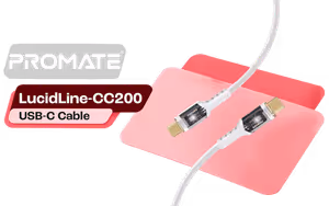 Promate LucidLine-CC200 100W LED USB-C Cable - Durable, Fast - image 1