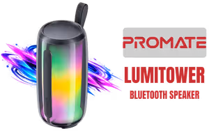 Promate LumiTower Portable Bluetooth Speaker - Image 1