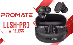 Promate Lush Pro High Definition TWS Wireless Earphones Black - Image 1