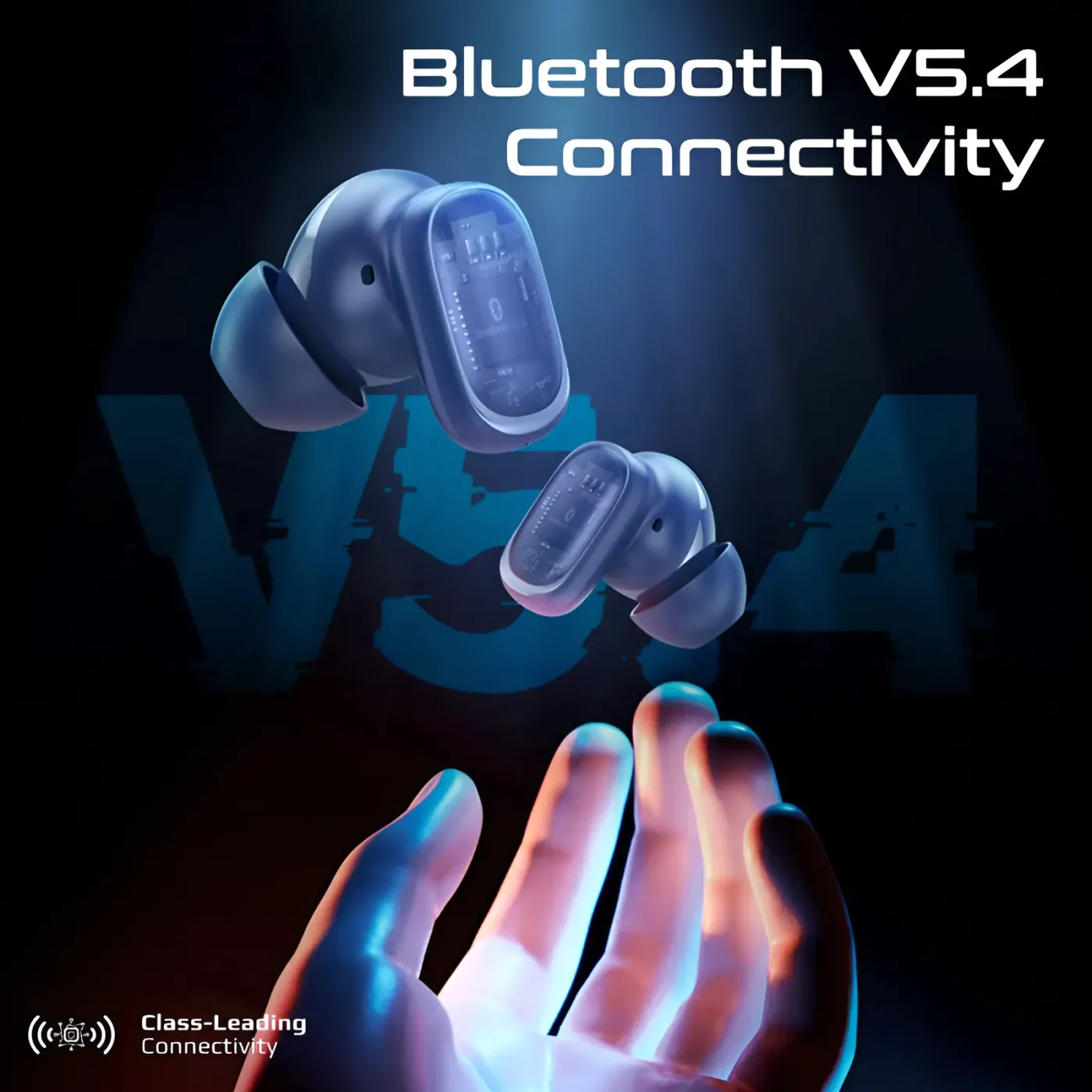Blue finish of the Promate LUSH-PRO true wireless earbuds
