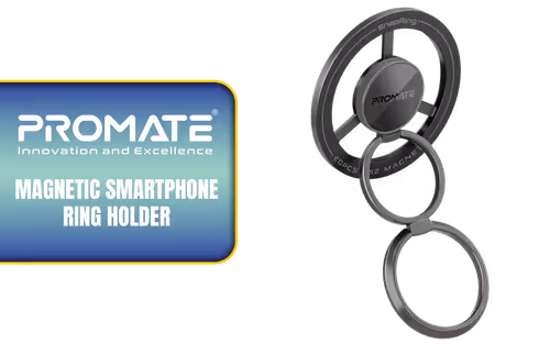 Promate Magnetic Smartphone Ring Holder - Image 1