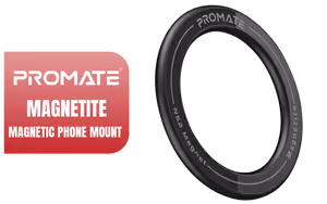 Promate Magnetite Magnetic Phone Mount Black Promate Magnetite Magnetic Phone Mount Black - Image 1