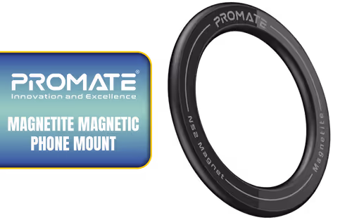 Promate Magnetite Magnetic Phone Mount Black - Image 1