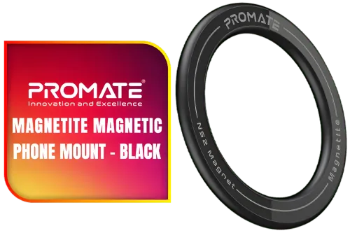 Promate Magnetite Magnetic Phone Mount Black Promate Magnetite Magnetic Phone Mount Black - Image 1