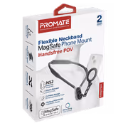 Promate MagView Neckband Holder — N52 Magnets, 360° Flex - image 3