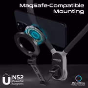 Promate MagView Neckband Holder — N52 Magnets, 360° Flex - image 5