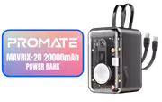 Promate Mavrix-20 20000mAh Power Bank – USB-C PD 65W - image 1