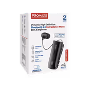Promate MONOFLIX-BT Mono Earphone — Retractable, IPX7, ENC - image 12