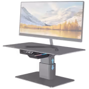 Promate Motorized Ergonomic Monitor & Laptop Stand with USB‑Hub & 18W PD - image 2