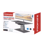 Promate Motorized Ergonomic Monitor & Laptop Stand with USB‑Hub & 18W PD - image 3
