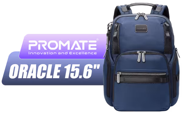 Promate Oracle 15.6" Laptop Backpack – Water-Resistant Office Bag - image 1 Promate Oracle 15.6" Laptop Backpack – Water-Resistant Office Bag - image 1