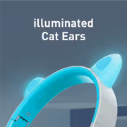 Promate PANDA.AQUA Kids Wireless Headset — 40hr Playtime, LED Ears - image 2