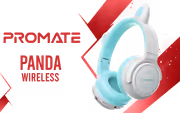 Promate PANDA.AQUA Kids Wireless Headset — 40hr Playtime, LED Ears - image 1