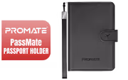 Promate PassMate Black Passport Holder — RFID, Find My, Bluetooth - image 1